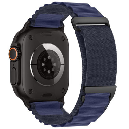 C Buckle Two-Section High Mountain Loop Nylon Watch Band, For Apple Watch 46mm / 49mm / 45mm / 44mm, For Apple Watch 42mm / 41mm / 40mm / 38mm