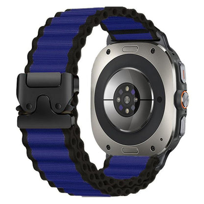 Parachute Buckle Off Road Wide Ribbed Nylon Watch Band, For Samsung Galaxy Watch Ultra 47mm / Ultra 2025