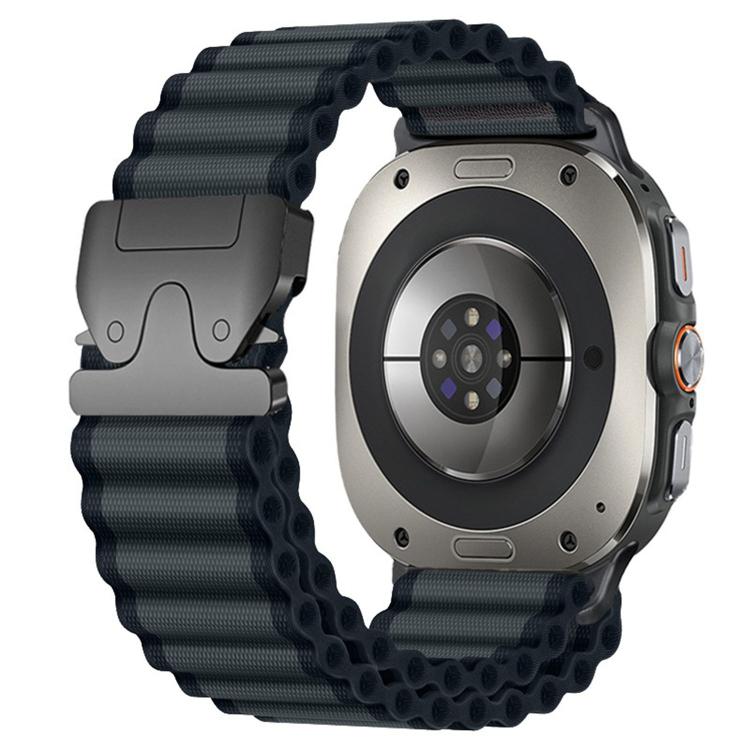 Parachute Buckle Off Road Wide Ribbed Nylon Watch Band, For Samsung Galaxy Watch Ultra 47mm / Ultra 2025
