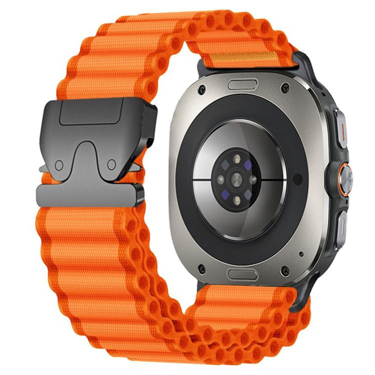 Parachute Buckle Off Road Wide Ribbed Nylon Watch Band, For Samsung Galaxy Watch Ultra 47mm / Ultra 2025