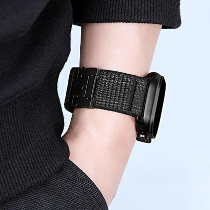 Parachute Buckle Mountain Pattern Woven Nylon Metal Tip Watch Band, For Apple Watch 46mm / 49mm / 45mm / 44mm, For Apple Watch 42mm / 41mm / 40mm / 38mm