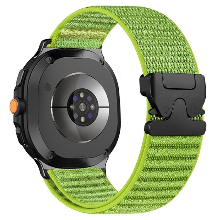 Parachute Buckle Mountain Pattern Woven Nylon Metal Tip Watch Band, For Samsung Galaxy Watch8 / Watch8 Classic