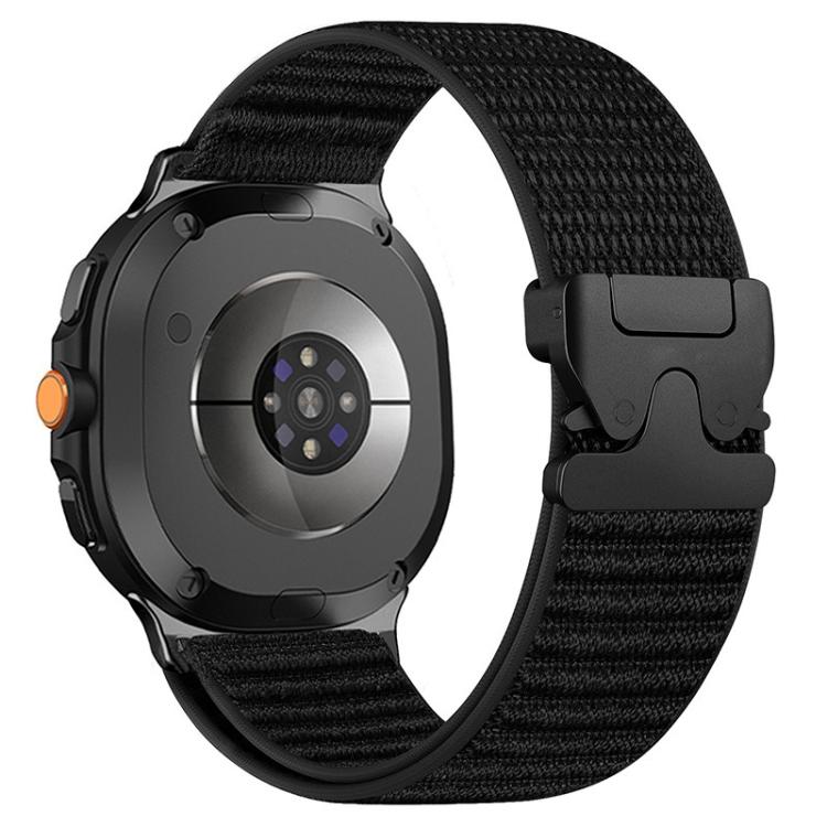 Parachute Buckle Mountain Pattern Woven Nylon Metal Tip Watch Band, For Samsung Galaxy Watch8 / Watch8 Classic