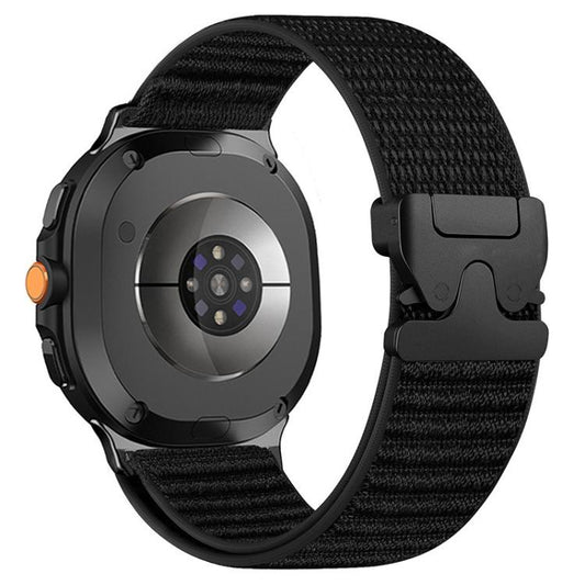 Parachute Buckle Mountain Pattern Woven Nylon Metal Tip Watch Band, For Samsung Galaxy Watch8 / Watch8 Classic