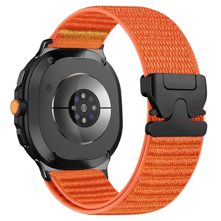 Parachute Buckle Mountain Pattern Woven Nylon Metal Tip Watch Band, For Samsung Galaxy Watch8 / Watch8 Classic