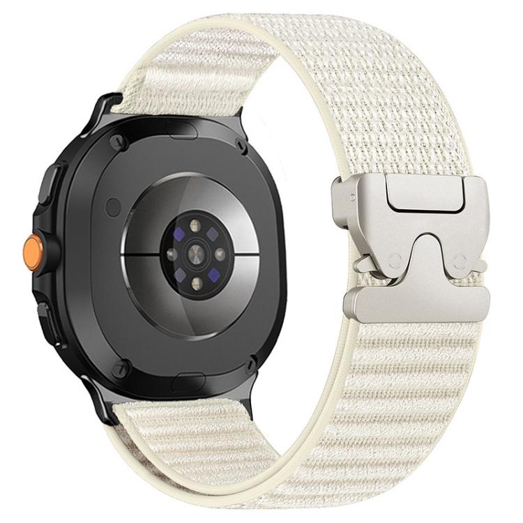 Parachute Buckle Mountain Pattern Woven Nylon Metal Tip Watch Band, For Samsung Galaxy Watch8 / Watch8 Classic