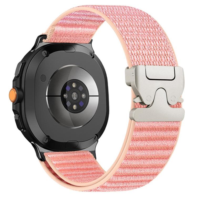 Parachute Buckle Mountain Pattern Woven Nylon Metal Tip Watch Band, For Samsung Galaxy Watch8 / Watch8 Classic