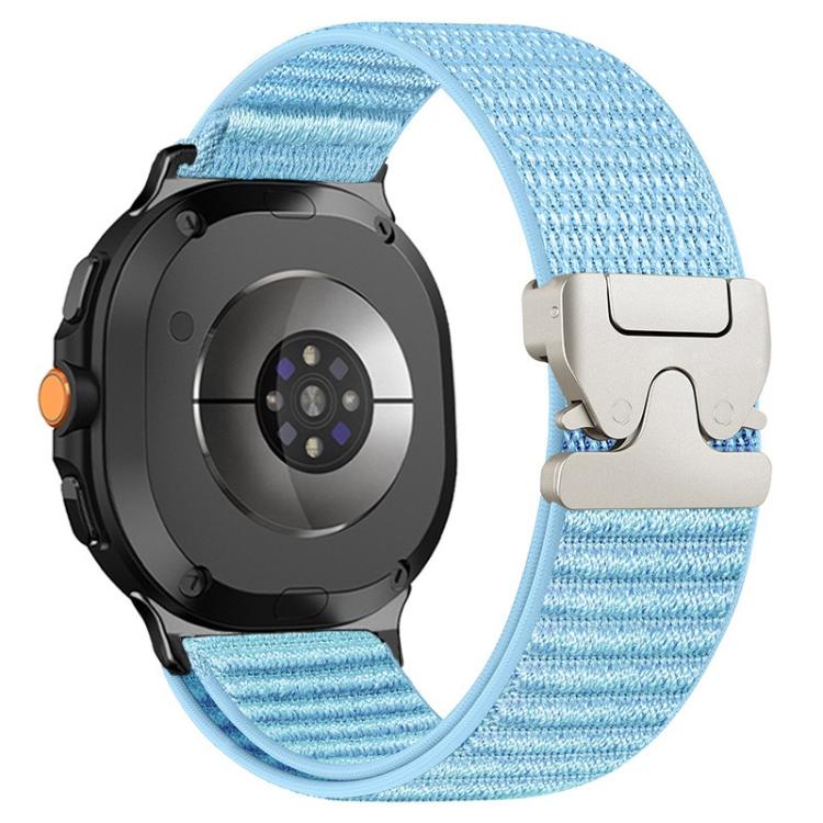 Parachute Buckle Mountain Pattern Woven Nylon Metal Tip Watch Band, For Samsung Galaxy Watch8 / Watch8 Classic
