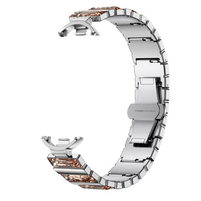 Diamond Stainless Steel Metal Watch Band, For Xiaomi Smart Band 10 / 9 / 8