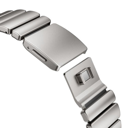 Magnetic Buckle Single-Bead Silicone Stainless Steel Watch Band, For Apple Watch 46mm / 49mm / 45mm / 44mm
