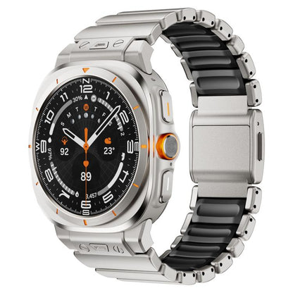 Magnetic Buckle Single-Bead Silicone Stainless Steel Watch Band, For Samsung Galaxy Watch Ultra 47mm / Ultra 2025