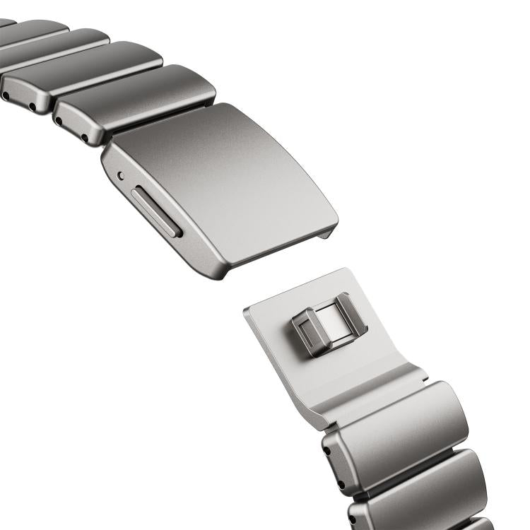 Magnetic Buckle Single-Bead Silicone Stainless Steel Watch Band, For Samsung Galaxy Watch Ultra 47mm / Ultra 2025