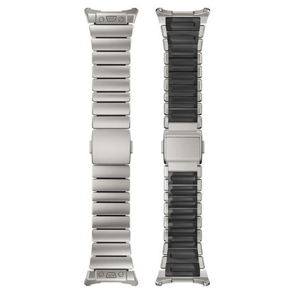 Magnetic Buckle Single-Bead Silicone Stainless Steel Watch Band, For Samsung Galaxy Watch Ultra 47mm / Ultra 2025
