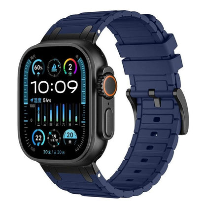Reinforced I-Shape Texture Silicone Watch Band, For Apple Watch 49mm / 46mm / 45mm / 44mm, For Apple Watch 42mm / 41mm / 40mm / 38mm