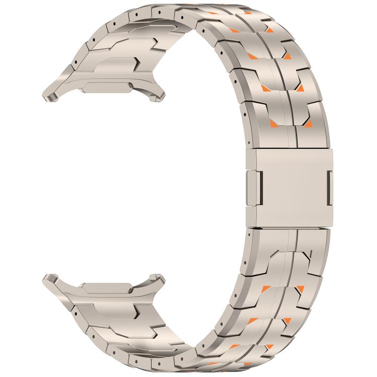 Steel Kongman Folding Clasp Titanium Metal Watch Band, For Samsung Galaxy Watch Ultra 47mm / Ultra 2025