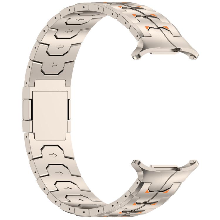 Steel Kongman Folding Clasp Titanium Metal Watch Band, For Samsung Galaxy Watch Ultra 47mm / Ultra 2025