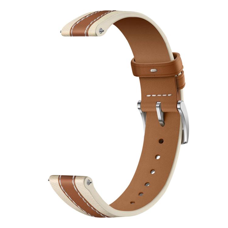 Composite Stitching Genuine Leather Watch Band, For Xiaomi Smart Band 10 / 9 / 8