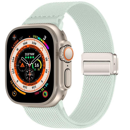 Double Magnetic Buckle Elastic Nylon Watch Band, For Apple Watch 49mm / 46mm / 45mm / 44mm, For Apple Watch 42mm / 41mm / 40mm / 38mm