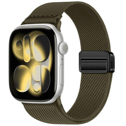 Double Magnetic Buckle Elastic Nylon Watch Band, For Apple Watch 49mm / 46mm / 45mm / 44mm, For Apple Watch 42mm / 41mm / 40mm / 38mm
