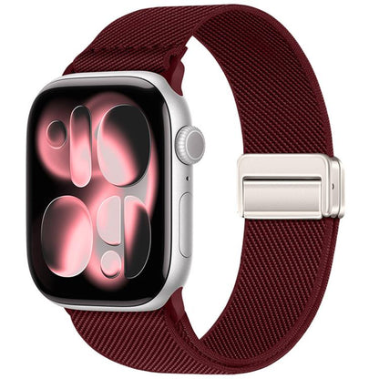 Double Magnetic Buckle Elastic Nylon Watch Band, For Apple Watch 49mm / 46mm / 45mm / 44mm, For Apple Watch 42mm / 41mm / 40mm / 38mm