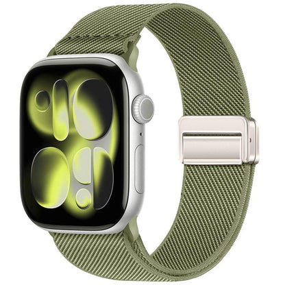Double Magnetic Buckle Elastic Nylon Watch Band, For Apple Watch 49mm / 46mm / 45mm / 44mm, For Apple Watch 42mm / 41mm / 40mm / 38mm