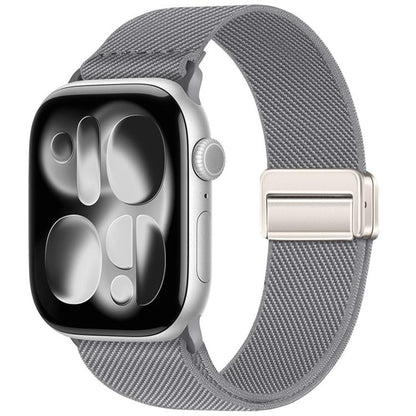Double Magnetic Buckle Elastic Nylon Watch Band, For Apple Watch 49mm / 46mm / 45mm / 44mm, For Apple Watch 42mm / 41mm / 40mm / 38mm