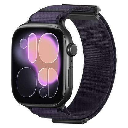 Double-Jointed Magnetic Metal-Tip Nylon Watch Band, For Apple Watch 49mm / 46mm / 45mm / 44mm, For Apple Watch 42mm / 41mm / 40mm / 38mm