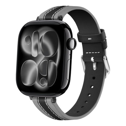 Composite Stitching Genuine Leather Watch Band, For Apple Watch 46mm / 49mm / 45mm / 44mm, For Apple Watch 42mm / 41mm / 40mm / 38mm