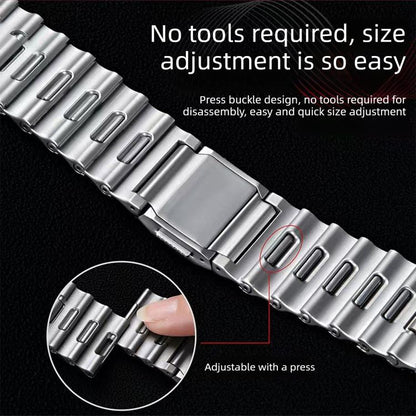 Ocean Wave Texture Magnetic Clasp Stainless Steel Watch Band, For Samsung Galaxy Watch8 / Watch8 Classic