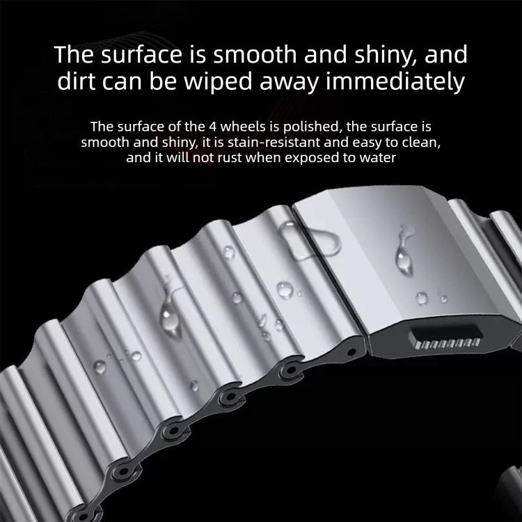 Ocean Wave Texture Magnetic Clasp Stainless Steel Watch Band, For Samsung Galaxy Watch8 / Watch8 Classic