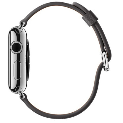 Classic Button Leather Wrist Strap Watch Band for Apple Watch Series 3 & 2 & 1 42mm