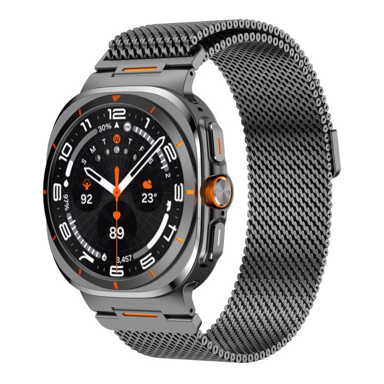 Vibrant Style Thick Mesh Milanese Magnetic Watch Band, For Samsung Galaxy Watch Ultra 2025 / Ultra 47mm