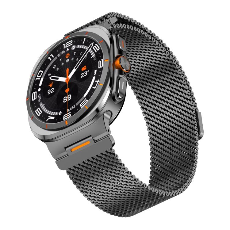 Vibrant Style Thick Mesh Milanese Magnetic Watch Band, For Samsung Galaxy Watch Ultra 2025 / Ultra 47mm
