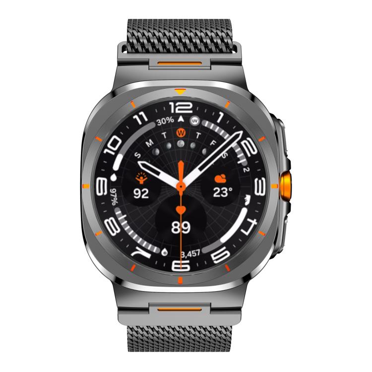 Vibrant Style Thick Mesh Milanese Magnetic Watch Band, For Samsung Galaxy Watch Ultra 2025 / Ultra 47mm