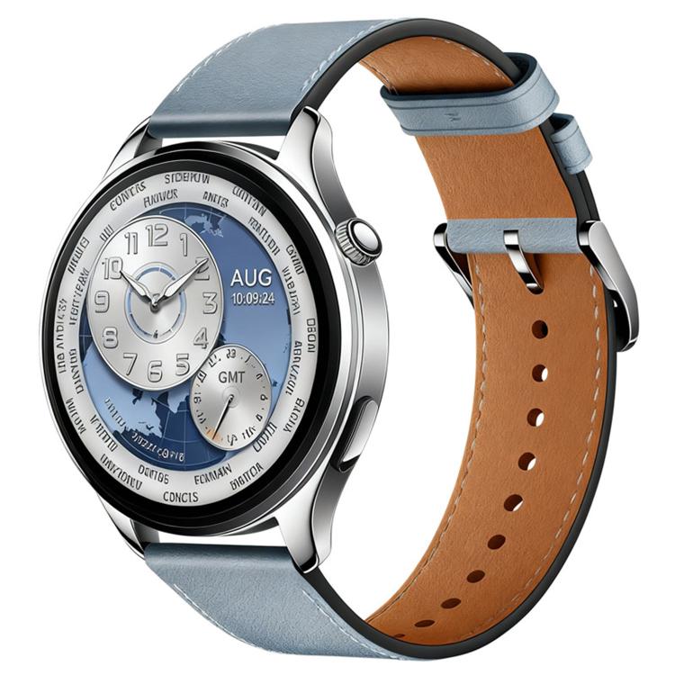 Pin Buckle Genuine Leather Watch Band, For Xiaomi Watch S5 46mm