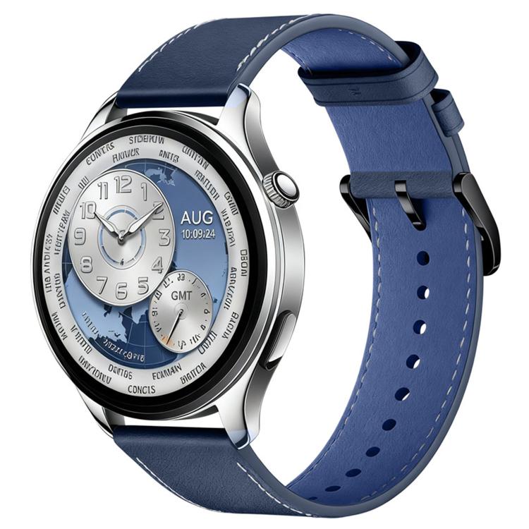 Pin Buckle Genuine Leather Watch Band, For Xiaomi Watch S5 46mm