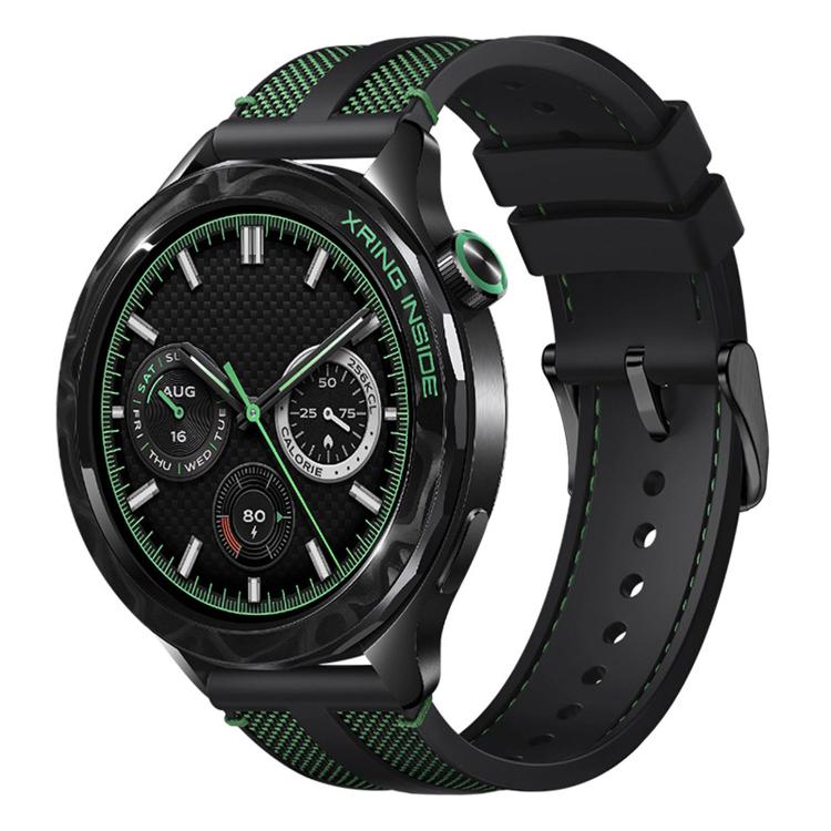 Fluorocarbon Rubber Composite Nylon Watch Band, For Xiaomi Watch S5 46mm