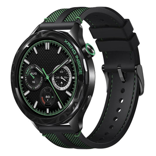 Fluorocarbon Rubber Composite Nylon Watch Band, For Xiaomi Watch S5 46mm