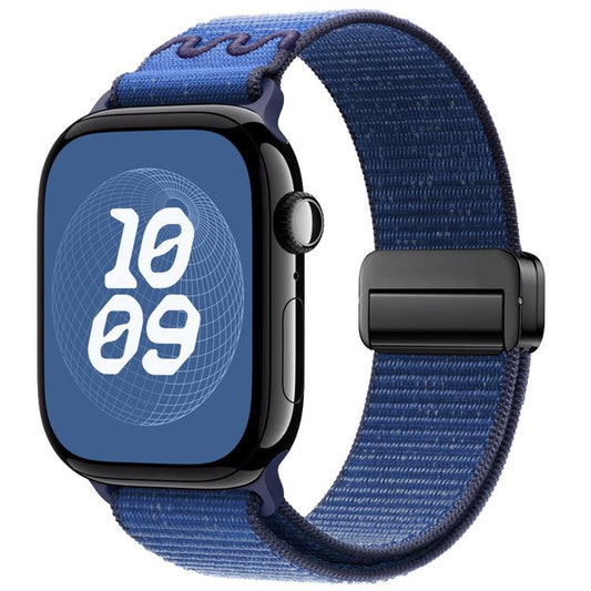 Magnetic Buckle Loop Nylon Watch Band, For Apple Watch 46mm / 49mm / 45mm / 44mm, For Apple Watch 42mm / 41mm / 40mm / 38mm