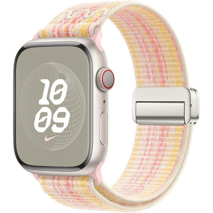 Magnetic Buckle Loop Nylon Watch Band, For Apple Watch 46mm / 49mm / 45mm / 44mm, For Apple Watch 42mm / 41mm / 40mm / 38mm