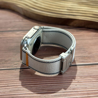 Reflective Umbrella Buckle Woven Nylon Watch Band, For Apple Watch 49mm / 46mm / 45mm / 44mm, For Apple Watch 42mm / 41mm / 40mm / 38mm