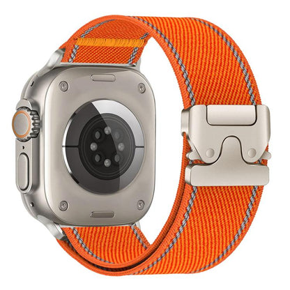 Reflective Umbrella Buckle Woven Nylon Watch Band, For Apple Watch 49mm / 46mm / 45mm / 44mm, For Apple Watch 42mm / 41mm / 40mm / 38mm