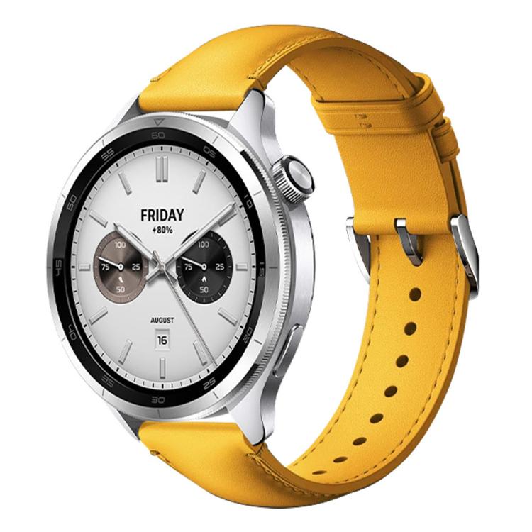 Pin Buckle Vegan Leather Watch Band, For Xiaomi Watch S4