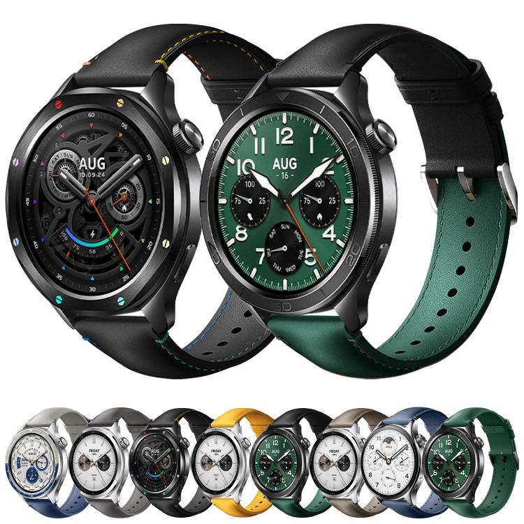 Pin Buckle Vegan Leather Watch Band, For Xiaomi Watch S4