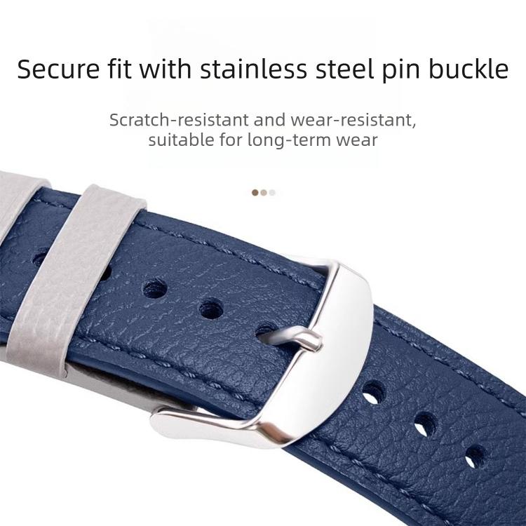 Pin Buckle Vegan Leather Watch Band, For Xiaomi Watch S4