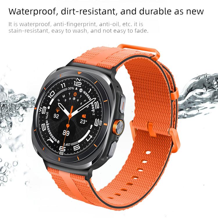 Line Pattern Silicone Watch Band, For Samsung Galaxy Watch Ultra / Ultra 2025