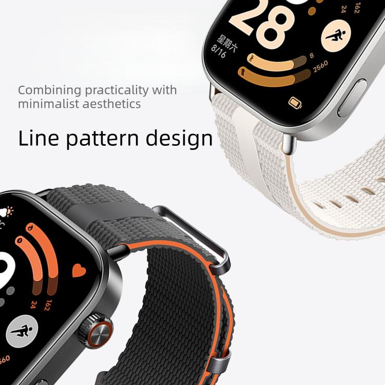 Line Pattern Silicone Watch Band, For Xiaomi Band 10 Pro / 9 Pro / Redmi Watch 6