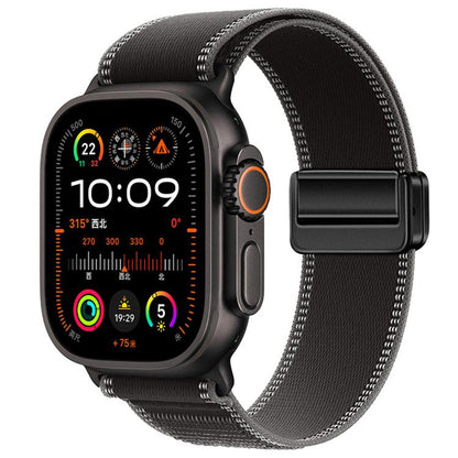 Magnetic Buckle Trail Loop Nylon Watch Band Watch Band, For Apple Watch 46mm / 49mm / 45mm / 44mm, For Apple Watch 42mm / 41mm / 40mm / 38mm