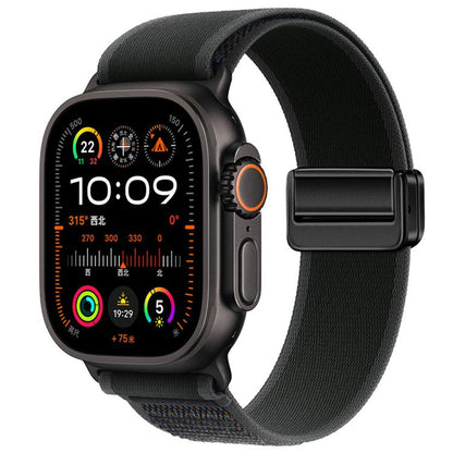 Magnetic Buckle Trail Loop Nylon Watch Band Watch Band, For Apple Watch 46mm / 49mm / 45mm / 44mm, For Apple Watch 42mm / 41mm / 40mm / 38mm