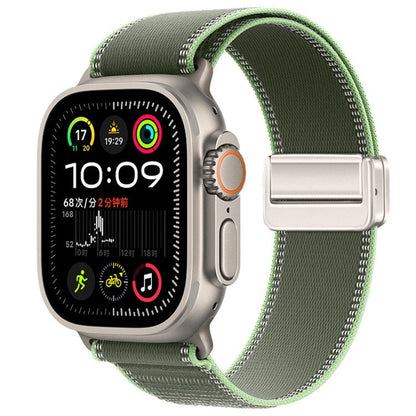 Magnetic Buckle Trail Loop Nylon Watch Band Watch Band, For Apple Watch 46mm / 49mm / 45mm / 44mm, For Apple Watch 42mm / 41mm / 40mm / 38mm